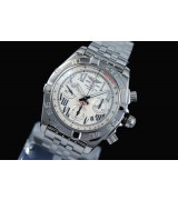 Breitling Chronomat B01Swiss 7750 Mens Automatic White Dial Roman Numeral Markers